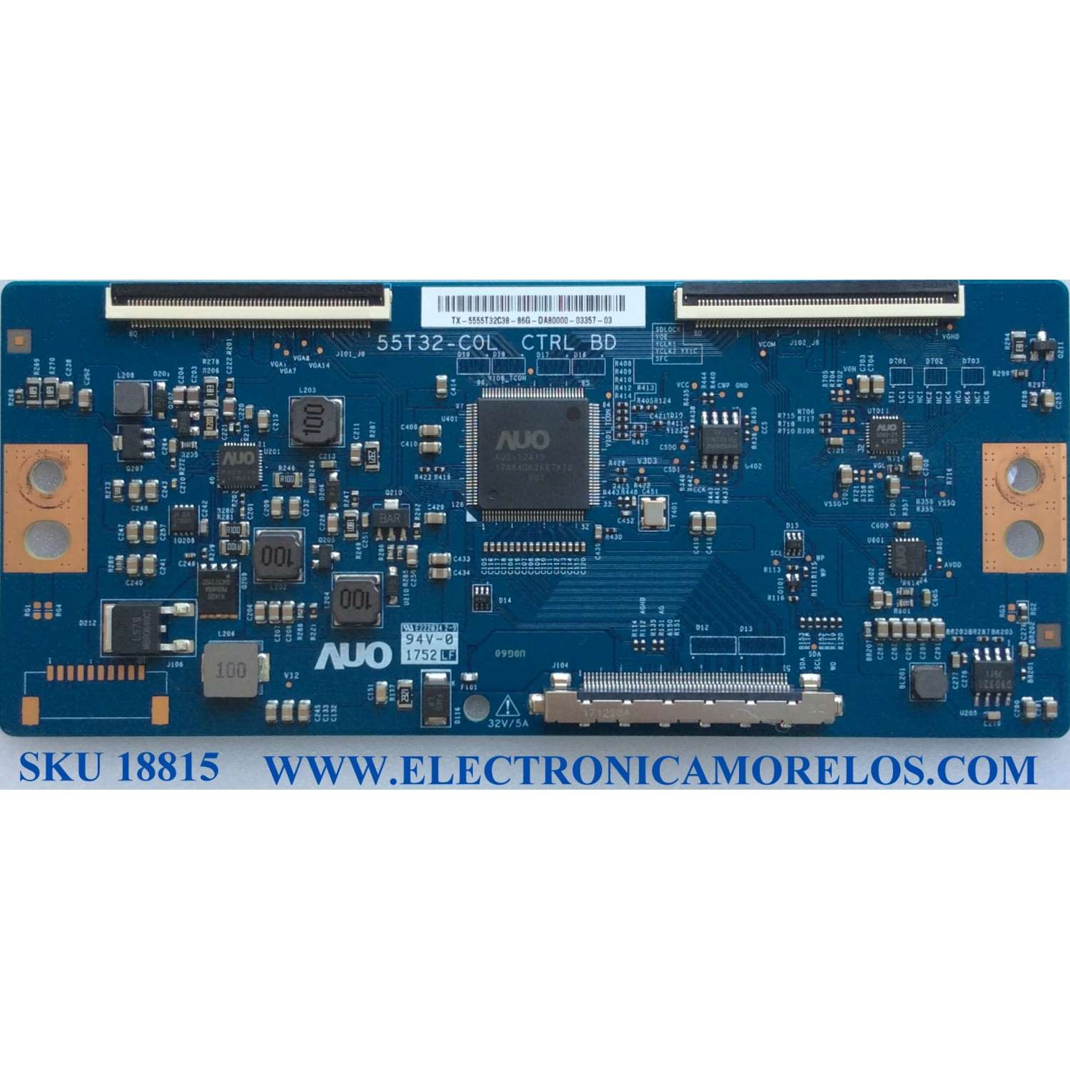T-CON / VIZIO 55.55T32.C38 / 55T32-C0L CTRL BD / 5555T32C38 / MODELOS M55-F0 / M55-F0 LAUAWZKU